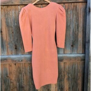Vintage Peach Backless Dress